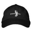 White on Black BB embroidered hats by SMOKE_NYC White on Black BB embroidered hats