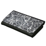 "WHITE ON BLACK" WOMEN'S WALLET