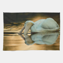 White on Gold Towel
