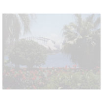 White Opera House in background, Sydney, Australia Custom Letterhead