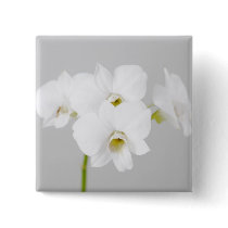 White Orchid (2) Button