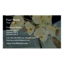 white Orchid bridal bouquet - Phalaenopsis flowers Business Card