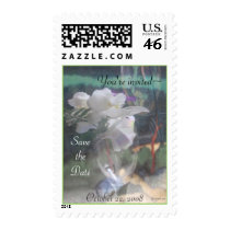 White Orchid Flower Bouquet Wedding Postage postage