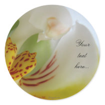 White Orchid Magic Wedding Invitation Seals stickers by naturalilly White Orchid Magic Wedding Invitation Seals stickers