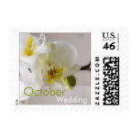 White Orchid • October Wedding Stamp