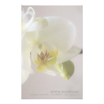 White Orchid • Personal Stationery stationery