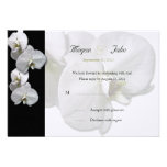 White Orchid RSVP Invitation
