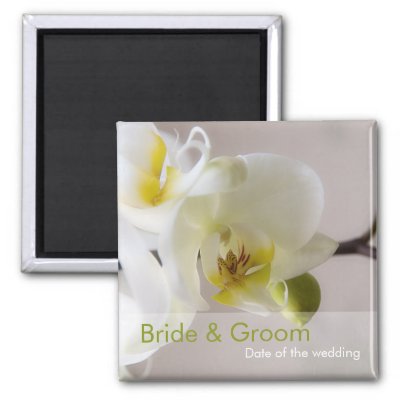 White Orchid • Save the Date Magnet