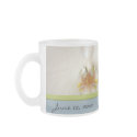 White orchid template with blue and green accent mugs