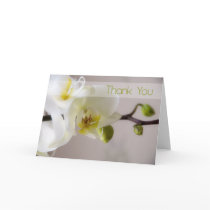 White Orchid Thank You Card by SabineStGreetings White Orchid Thank You Card