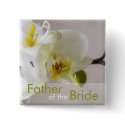 White Orchid • Wedding Button