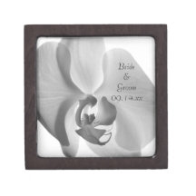 White Orchid Wedding Gift Box Premium Jewelry Boxes