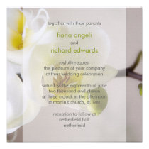 White Orchid • Wedding Invitation invitations