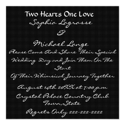 White Orchid WEDDING Invitation