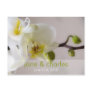 White Orchid • Wedding Invitation Postcard