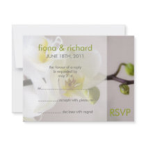 White Orchid • Wedding Invitation RSVP by SabineStGreetings White Orchid • Wedding Invitation RSVP