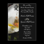 White Orchid Wedding Invitations and Favors