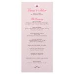 White Orchid Wedding Program Personalized Rack Card
