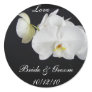 White Orchid Wedding Sticker