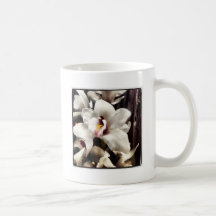White Orchids by Debuxos Coffee Mugs