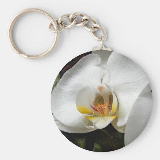 White Orchids Keychains