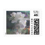 White Orchids Wedding RSVP Small Postage Stamps stamp