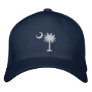 White Palmetto Embroidered Hat