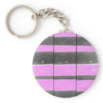 White paper meets black ink keychain