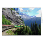 White Pass & Yukon Route Brother Train Birthday Greeting Card