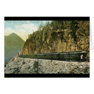 White Pass & Yukon Route Train 1936 Vintage card