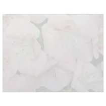white Peach azalea blossoms flowers Letterhead Design