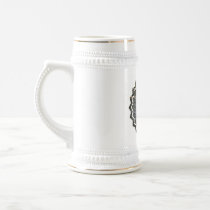 White Peacock Beer Stein Coffee Mugs