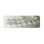 White Pearls Return Address Label