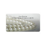 White Pearls Return Address Label