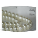 White Pearls Wedding Planner Binder