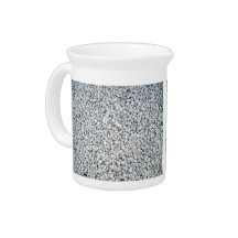 White Pebble  Stones Texture Beverage Pitcher