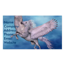 pegasus, wings, winged, divine, flight, flying, fable, horse, magic, fantasy, fairytale, folklore, creature, myth, mythology, mare, stallion, foal, equine, steed, animal, mount, wild, beast, brute, beautiful, beauty, charger, image, picture, illustration, Business Card with custom graphic design