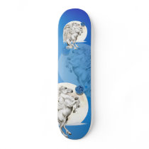 White Pegasus Skateboard by LotacatsSkates White Pegasus Skateboard