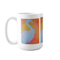 White Pelican Classic White Mug by Artinua White Pelican Classic White Mug