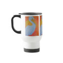 White Pelican Commuter Mug - White by Artinua White Pelican Commuter Mug - White