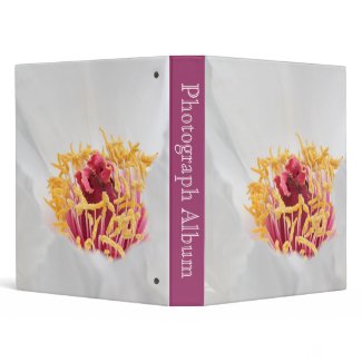 White Peony Avery Binder binder