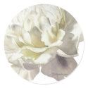 White Peony Wedding Invitation Seal stickers by lillyarts White Peony Wedding Invitation Seal stickers