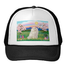 White Persian Cat - Blossoms Trucker Hats