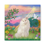 White Persian Cat - Cloud Angel Fridge Magnet