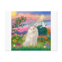 White Persian Cat - Cloud Angel postcards by catartgifts White Persian Cat - Cloud Angel postcards
