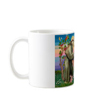 White Persian Cat - Saint Francis mugs