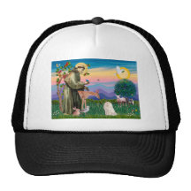 White Persian Cat - Saint Francis Trucker Hats