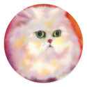 White Persian Cat Stickers