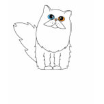White Persian Cat w/ Odd Eyes Shirts