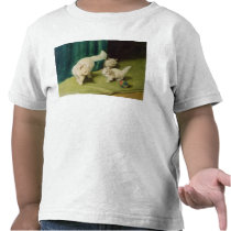 White Persian Cat with Two Kittens T-shirt